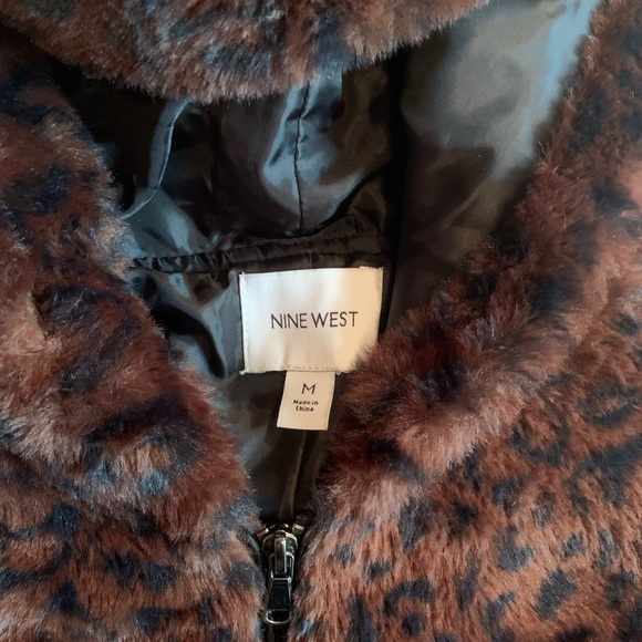 Nine West Cheetah Print Bomber Jacket - Picture 3 of 6